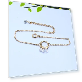 Silver-plated Smart Bracelet with 14K Gold — Smart Jewelry, FOXANRY Jewelry