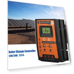 Solar Charge Controller with Dual USB and LCD Display — Power Management, Super Dream Home
