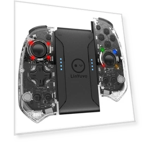 Wireless Joypad Controller with 8 LEDs and OLED — Gamepads & Standard Controllers, Conwe