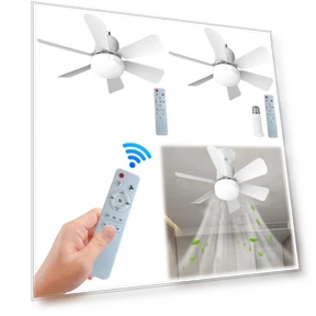 Silent Ceiling Fan with Light and Remote Control — Ceiling Fans, HY Life House