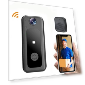Smart Wi-Fi Video Doorbell — Smart Home Security, Salted Chicken