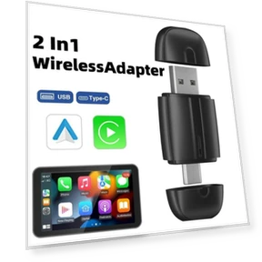 2-in-1 Wireless Adapter for CarPlay and Android Auto — Car Accessories & Gadgets, YJMP Auto Parts