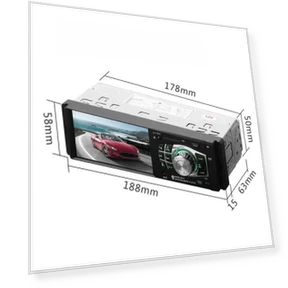 4.1-inch Bluetooth Touchscreen 1 Din Car Stereo FM USB MP5 Player with 8-LED Rear Camera — Stereo Receivers, Car Care