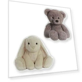 Smart Talking Pair Kara, 3 Years. Bear + Yellow Rabbit, 1 Set — Interactive, Board M Factory