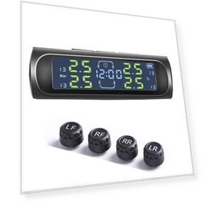 Universal Automatic Solar + USB TPMS Watch with LCD Display — TPMS Sensor Replacements, HOME-Auto-001