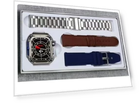 Z85 MAX Smart Watch with Bluetooth Call, Long Standby, True Rate, NFC, IP68 Waterproof, Three Watch Straps — Smartwatches