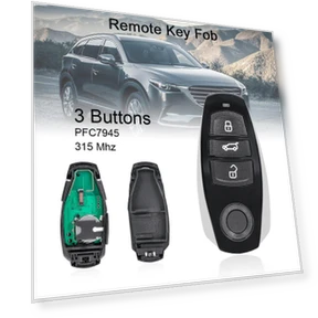 315 MHz, 3-button smart car remote key — Keyless Entry, Automobile supplies