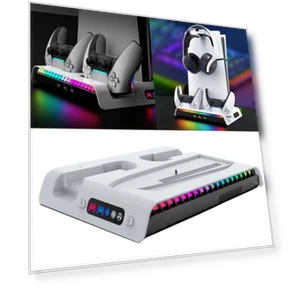Cooling Charging Station with Dual Controllers — Cooling Pads & Fans, LOMEII Electronic