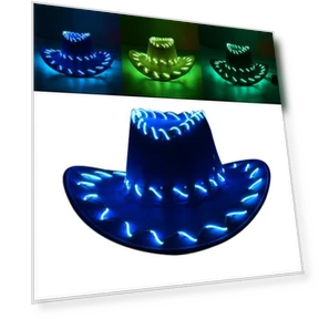 LED Cowboy Hat with Controller — Hats, Fashion Houses