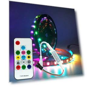 14-key DC 5-24V RGB Wireless Remote Control RF LED Controller — Remote Controls, Powder Rose
