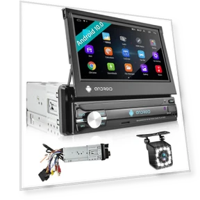 7-inch Foldable Touch Screen Android 10.0 Car Radio Receiver — Stereo Receivers, Podofo