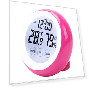 Creative Round Alarm Clock with Touch Screen — Clocks, Factory Discount Outlet
