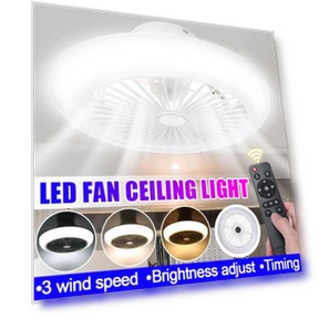 Modern LED Ceiling Fan with Remote Control — Ceiling Fans, Ideal World