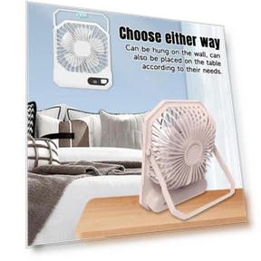 Portable Rechargeable Mini Desk Cooler Fan — Portable Cooling Solutions, HOMEKA
