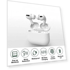Pro TWS 1:1 Wireless Earbuds — In-Ear Headphones, Huaqiang Technology