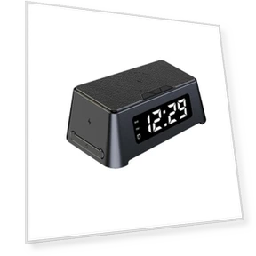 Smart Alarm Clock with Wireless Charger — Alarm, Factory Discount Outlet