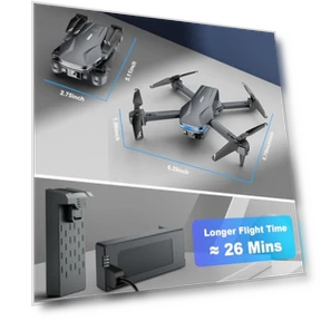 Foldable Drone with Camera — Drones, Velcase