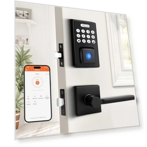 Smart Door Lock with Handle Lever — Smart Home Security, Probrico