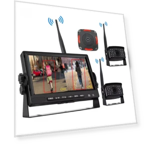 Wireless AI Blind Spot Detection System with Waterproof Rear View Camera — Rearview Cameras for Cars, Reakosound