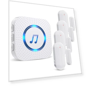 Wireless Door Chime with Entry Alarm — Kits, SanJie