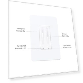 Smart Ceiling Fan Control & Dimmer Switch — Ceiling Fan Wall Controls, Kasa