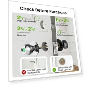Smart Fingerprint Door Lock — Biometric Security, GHome Smart