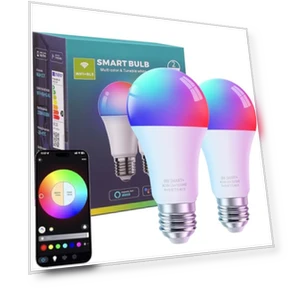 Smart Light Bulbs 2 Pack — LED, FRIDEKO HOME