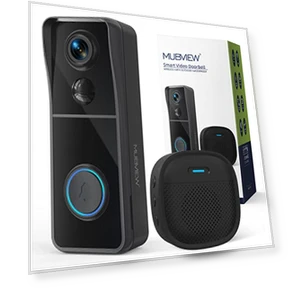 Wireless Video Doorbell Camera with Chime — Smart Home Security, MUBVIEW