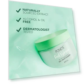 Aloe Extract & Vitamin B3 Gel Face Moisturizer — Facial Hydration, POND'S
