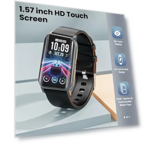 Curved Screen Fitness Tracker — Smartwatches, Mingdaln