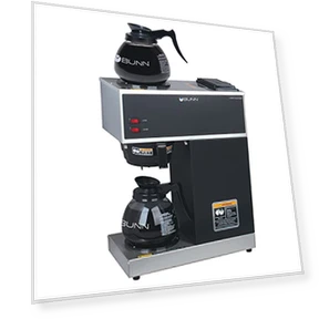 12-Cup Pourover Commercial Coffee Brewer with Upper and Lower Warmers and Two Glass Decanters — Coffee Makers, BUNN