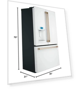 22 Cu.Ft. Counter-Depth French Door Refrigerator — Cooling Solutions, Café