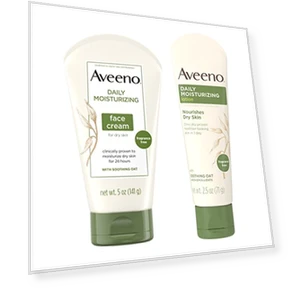 Daily Moisturizing Fragrance-Free Face & Neck Cream and Body Lotion Bundle — Nourishing Body Creams, Aveeno