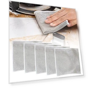 Reusable Non Scratch Wire Dishwashing Rags — Sponges, Pousbo