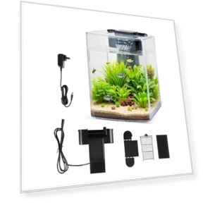 Smart Arch Clear Fish Tank Aquarium — Gravel Cleaners, VEVOR