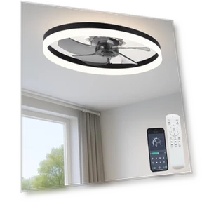 Upgraded Low Profile Ceiling Fan with Light — Ceiling Fan Lighting Solutions, Fszdorj