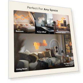 Wood Look Smart Wall Lights — Creative Lighting Solutions, Nanoleaf
