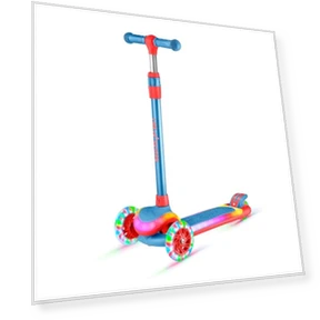 3-Wheel Kids Scooter with Multi-Color Lights — Pedal Cars, Lifemaster