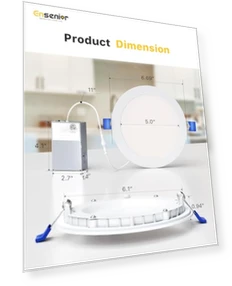 LED Recessed Ceiling Light — Commercial Lighting Solutions, Ensenior