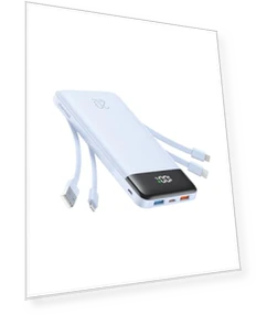 Portable Charger with 4 Built-in Cables & 6 Outputs — Chargers, Charmast