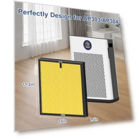 Replacement H14 HEPA Air Filters — Activated Carbon Air Purifiers, DAYETTE
