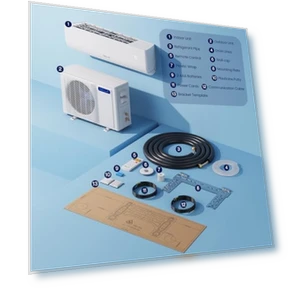 Wifi Enabled Mini Split Air Conditioner & Heater — Cooling Solutions, Della
