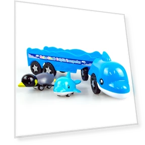 Miniature Robot Transport Aquarium Toy — Interactive Animal Companions, nicoplace