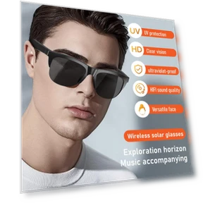 Smart Bluetooth Stereo Headset Glasses — Smart Glasses, Meiteai-Electronics