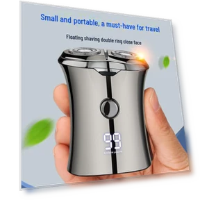 Smart Magnetic USB Travel Razor with LED Display — Grooming Essentials, Small Appliances