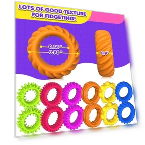 Stretchy Silicone Sensory Ring for Focus — Blocks, Henglinpar