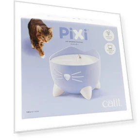 Pixi Fountain Blue Quiet Cat Smart Waterer — Fountains, Catit