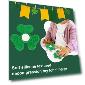 Shamrock Spinner Stress Relief Stone — Blocks, Toy