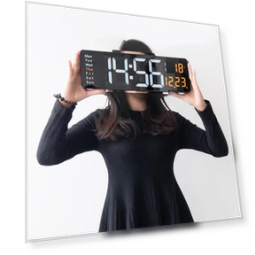 16-inch LED Digital Wall Clock Nordic with Large Display for Living Room — Clocks, Smarter than future