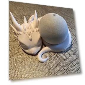 3D-printed holder for smart speaker and elegant desktop decoration — Stands, timoduizhang